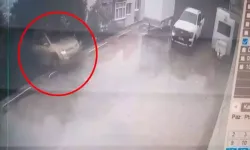 Otomobil, 10 metrelik yükseklikten bahçeye uçtu