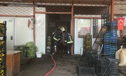 Alanya'da depo yangını panik yarattı