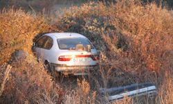 Otomobil araziye savruldu: 2 yaralı