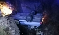 Otomobil kanala uçtu!