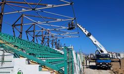 İsmail Ogan Stadyumu'nda çalışmalar sürüyor