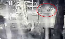 Otomobilin takla atma anı kamerada