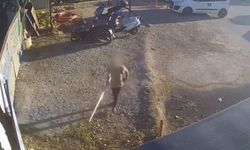 Güvenlik kamerasına borulu müdahale