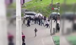 Bıçak ve sopalı kavga kameraya yansıdı