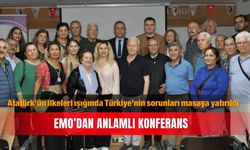Atatürk’ün ilkeleri ışığında Türkiye’nin sorunları masaya yatırıldı...EMO’dan anlamlı konferans