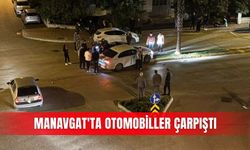 Manavgat'ta otomobiller çarpıştı