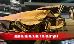 Alanya’da kafa kafaya çarpışma