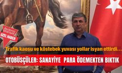 Trafik kaosu ve köstebek yuvası yollar isyan ettirdi…Otobüsçüler: Sanayiye para ödemekten bıktık