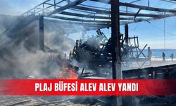 Alanya’da plaj büfesi alev alev yandı