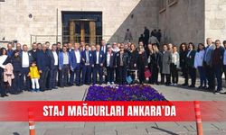 Staj mağdurları Ankara’da