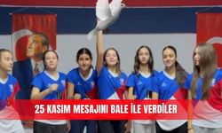 25 Kasım mesajını bale ile verdiler