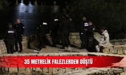 35 metrelik falezlerden düştü