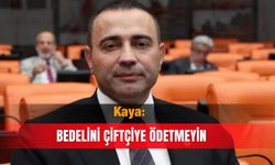 Kaya: Bedelini çiftçiye ödetmeyin