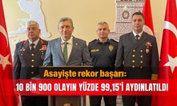 Asayişte rekor başarı! 10 bin 900 olayın yüzde 99,15’i aydınlatıldı