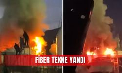 Fiber tekne yandı