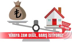 ‘Kiraya zam değil, barış istiyoruz'