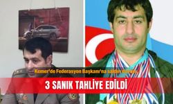 Kemer’de Federasyon Başkanı'na saldırı davası: 3 sanık tahliye edildi