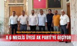 Aksu Belediyesi’nde siyasi dengeler değişiyor: O 6 meclis üyesi Ak Parti’ye geçiyor