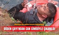 Antalya’da nefes kesen kurtarma! Düden Çayı’ndan can simidiyle çıkarıldı