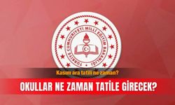Kasım ara tatili ne zaman? Okullar ne zaman tatile girecek?