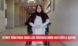 Zeynep öğretmen engelleri öğrencilerinin desteğiyle aşıyor