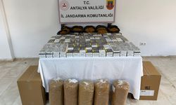 Serik'te kaçak tütün ve makaron operasyonu