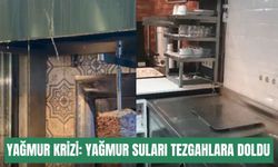 Stadyum altında yağmur krizi: Yağmur suları tezgahlara doldu