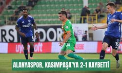 Alanyaspor, Kasımpaşa’ya 2-1 kaybetti: Galibiyet hasreti 4 maça çıktı