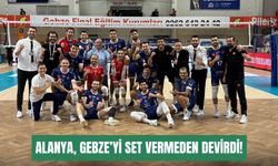 Alanya Belediyespor, deplasmanda Gebze’yi set vermeden devirdi!