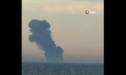 Kandıra açıklarında gemi yangını!