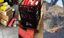 Sucuk, peynir, ketçaptan oluşan 1 ton gıda malzemesi toprağa gömülerek imha edildi