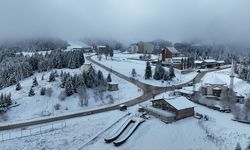 Uludağ’da kar kalınlığı 10 santimetreye yaklaştı