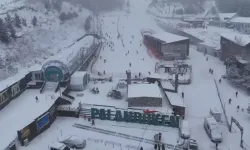 Palandöken’de kar kalınlığı 70 santimetreyi geçti