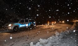 Antalya-Konya karayolunda kar kalınlığı 10 cm