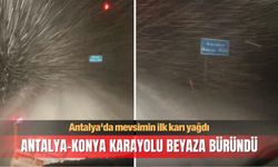 Antalya'da mevsimin ilk karı yağdı