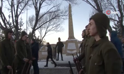 Sarıkamış şehitleri için eksi 10 derecede saygı nöbeti