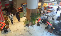 Otomobil döner salonuna girdi!