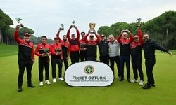 Kemer Golf Kulübü şampiyonluk kupasını aldı