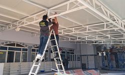 Serik'te şimşek camiye zarar verdi