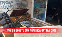 Yağışın boyutu gün ağarınca ortaya çıktı