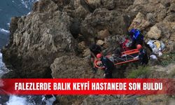 Falezlerde balık keyfi hastanede son buldu