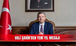 Vali Şahin'den yeni yıl mesajı