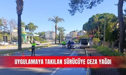 Uygulamaya takılan sürücüye ceza yağdı