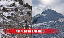 Antalya'ya kar yağdı