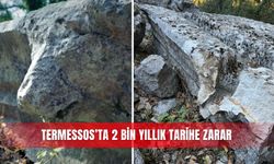 Termessos’ta 2 bin yıllık tarihe zarar