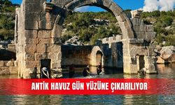 Antik havuz gün yüzüne çıkarılıyor
