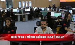 Antalya’da 3 milyon çağrının %54’ü asılsız
