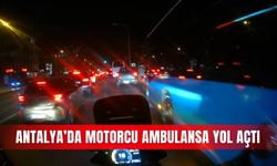 Antalya’da motorcu ambulansa yol açtı
