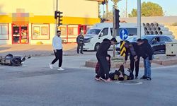 Döşemealtı'nda motosikletli kazadan kaçmaya çalışırken yaralandı