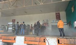 Soğuk hava deposunda korkutan yangın